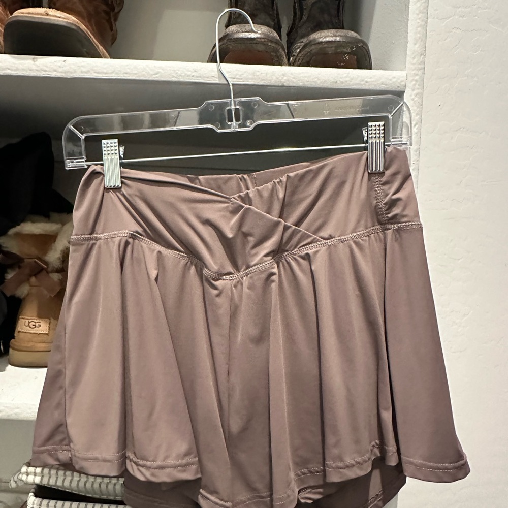 Stylish Mauve Skirted Shorts